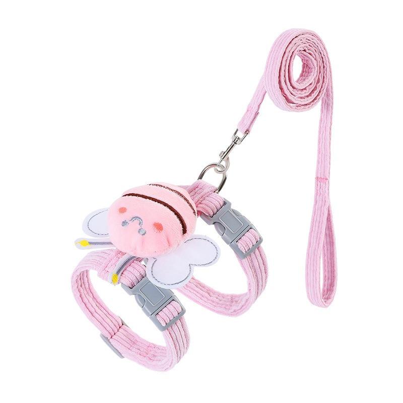 Petite aile Harness de chat façonnée ensemble de corde de traction de Veste de marche décorative