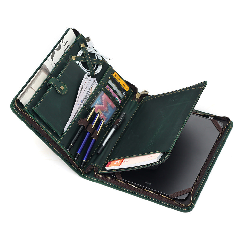 Cowhide Coque de protection informatique Sac en cuir