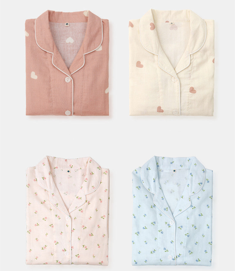 Spring and Summer Long-Sleeved Pajama Set for Boys and Girls