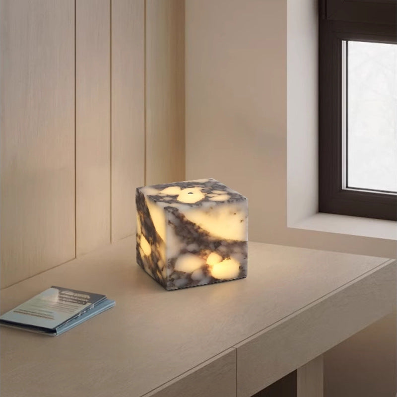 Lampe de table personnalisée en marbre personnalisé