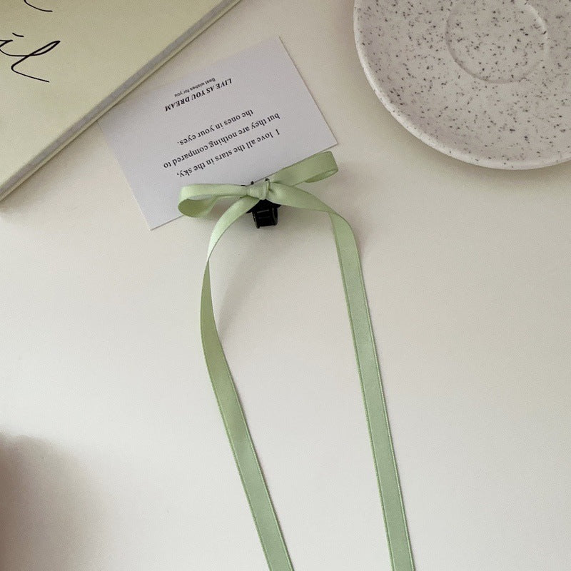 36cm Ruban Long Polyester Coton Bow Clip