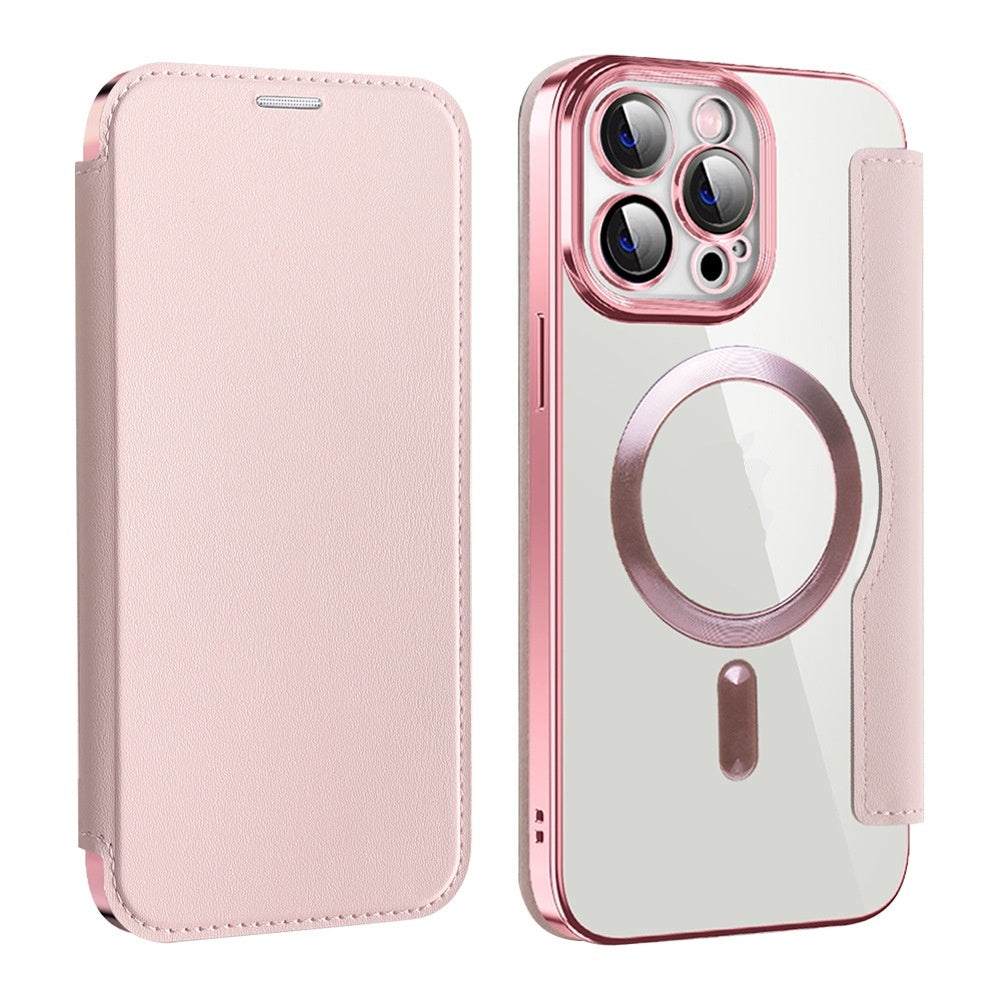 Boîtier de téléphone de protection sans fil de chargeur transparent