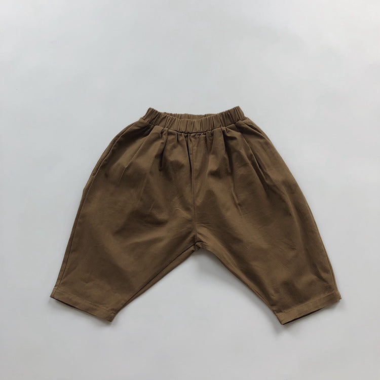 Pantalons Casual Couleur Solide Casual Style Littéraire Casual