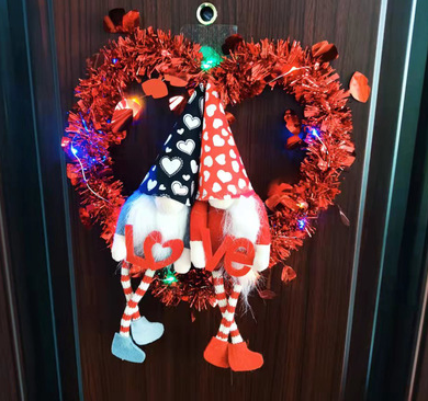 Saint Valentin Ornement Cadeau Sans visage Poupée Garland Saint Valentin Atmosphère Garland