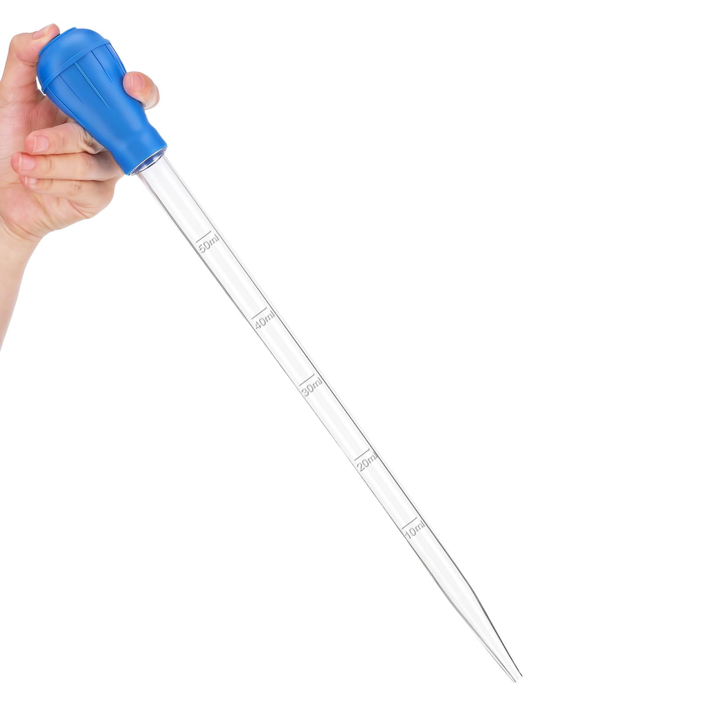 27.7in Extra Long Turkey Baster pour Aquarium 50ml Baster Syringe Aquarium Water Changer Si