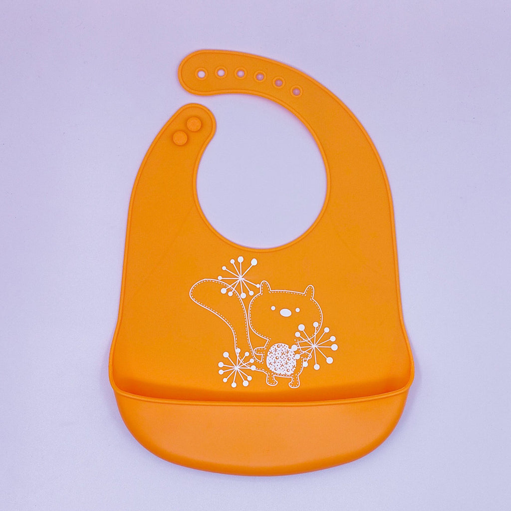 Bébé dessin animé créatif imprimé silicone Bib