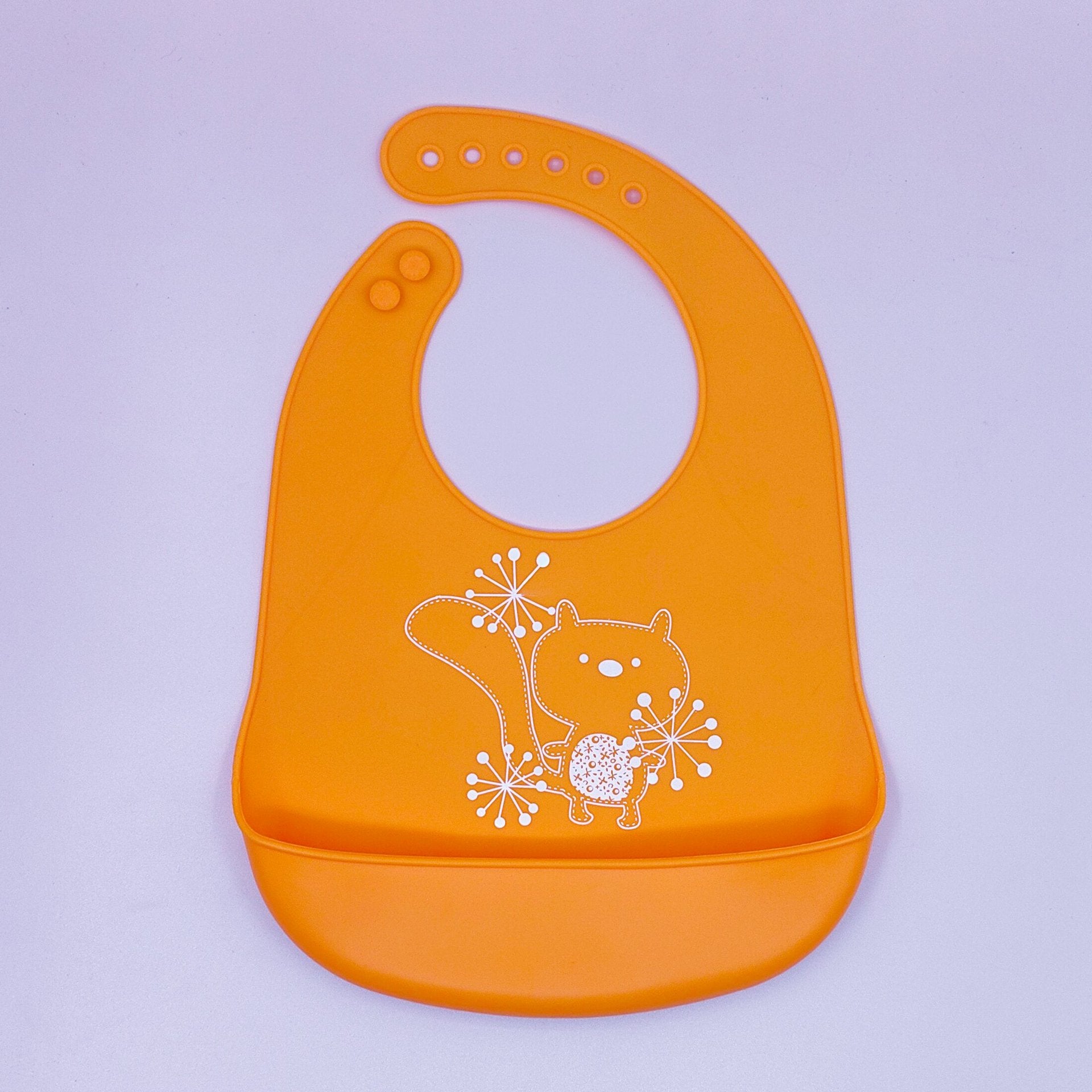 Bébé dessin animé créatif imprimé silicone Bib