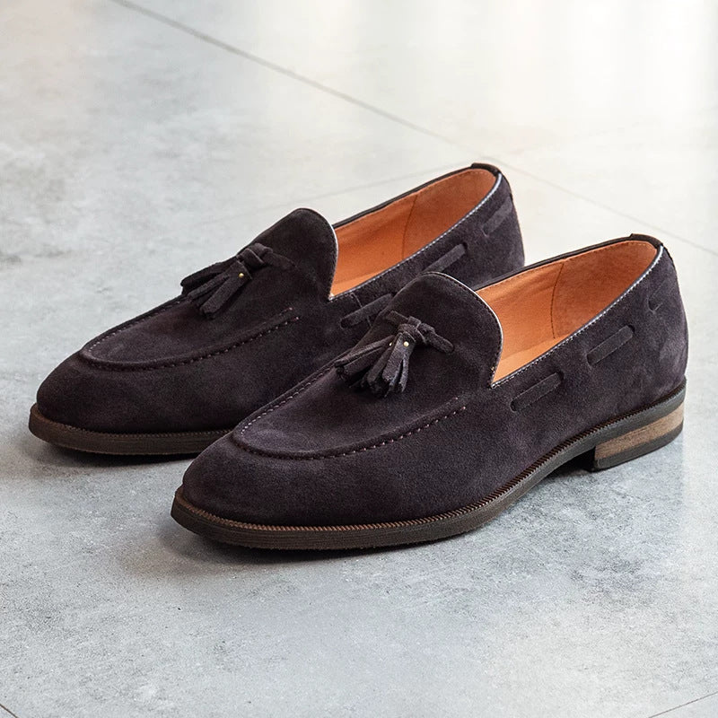 Hommes Slip-on chaussures en cuir Mocassins pour le transport