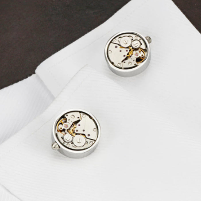 Tourner le mouvement français masculin Cufflinks