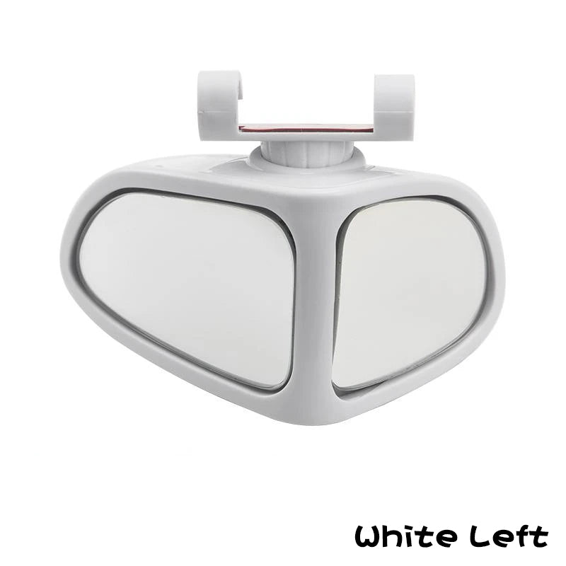 Voiture Renverser petit miroir rond avant et arrière roue grand-angle miroir à double bord Auxile
