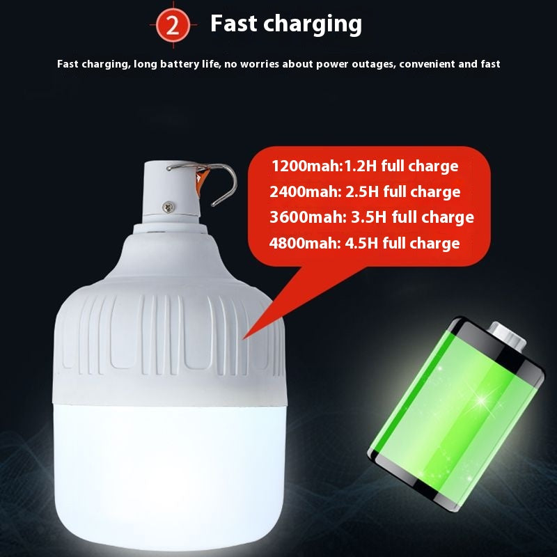 Ampoule à conduit léger rechargeable du marché de nuit