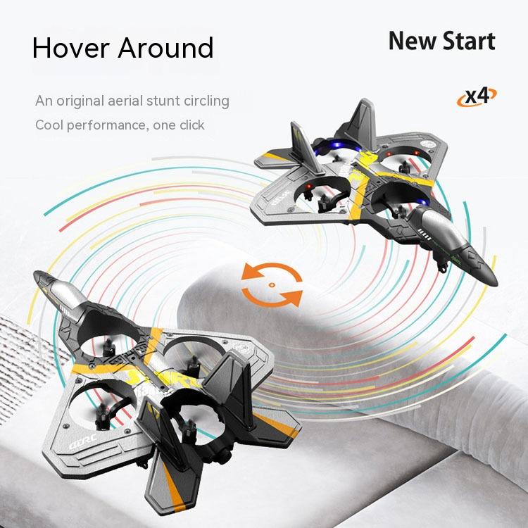Aéronefs à télécommande pour enfants V17 Fighter Drone Résistant aux chutes Glider à aile fixe en mousse