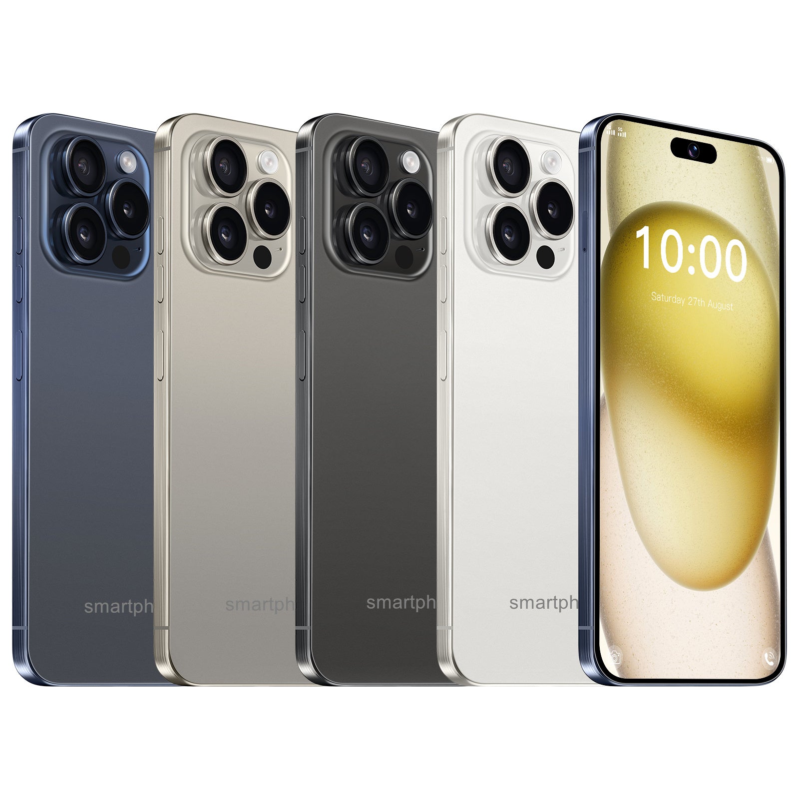 A15 Téléphone intelligent non verrouillé 8GB 256GB 6800mAh Android14.0 6.8inch 5G