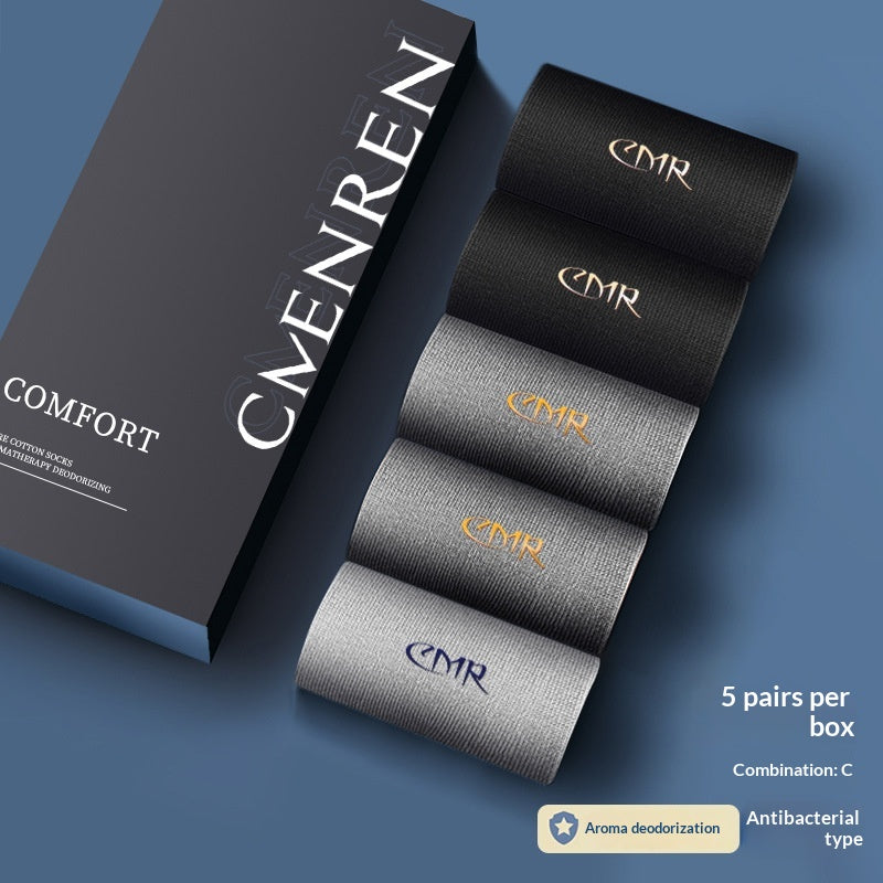 Désodorisant mi-calf pour homme 100 chaussettes longues d'été en coton