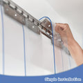 Rideau de porte à bande en PVC 7.87Inch Largeur 1.5mm Epaisseur 3Pcs Set Isolation à air froid Dustproo