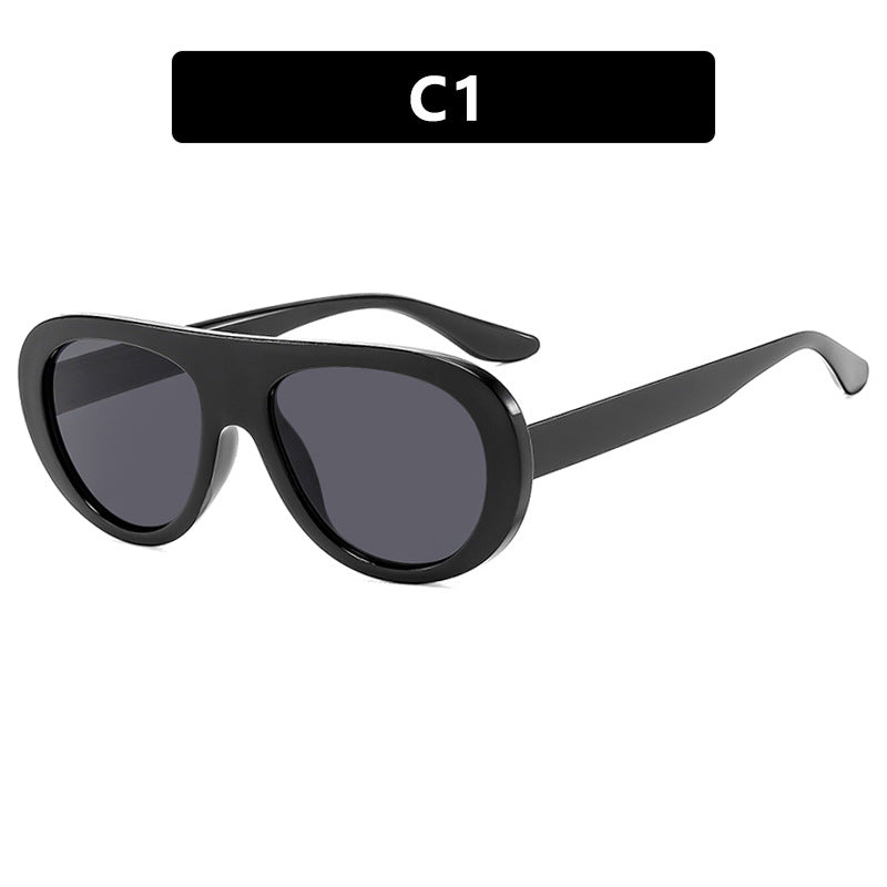 Lunettes de soleil de style grenouille pour femmes