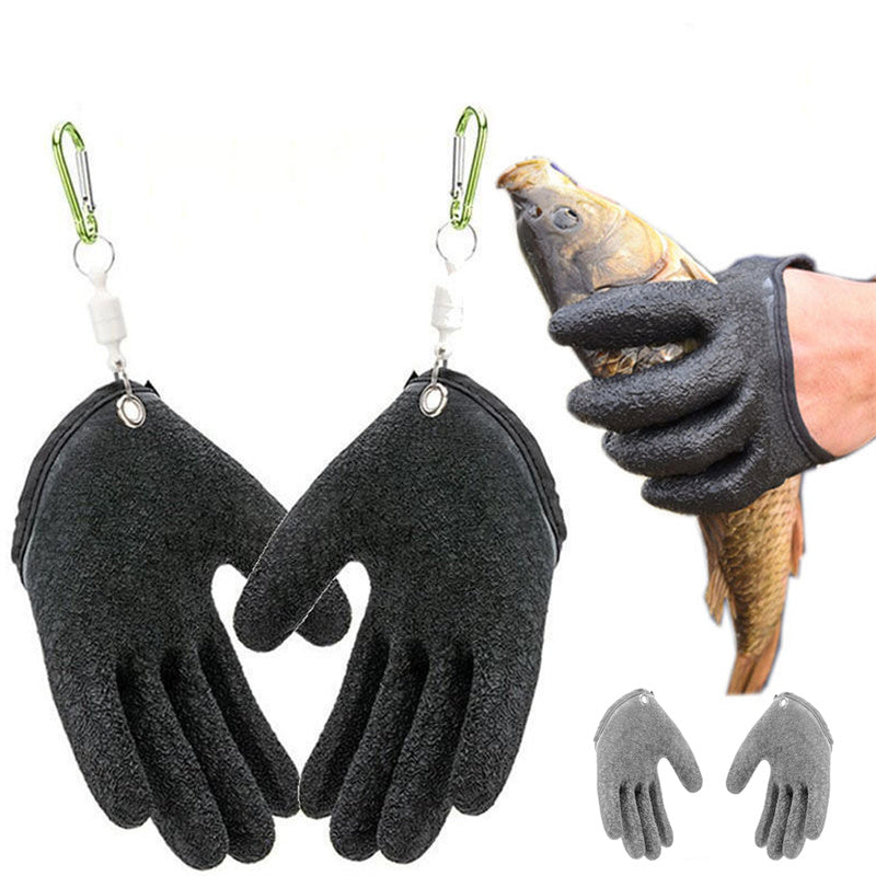 Gants de pêche antidérapants protéger la main contre les éclats de crevaison Pêcheur professionnel Catch F