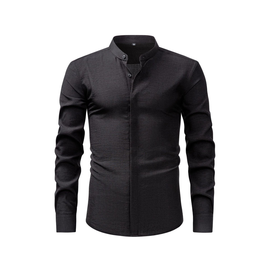 Jiana Linge d'imitation populaire chemise homme avec collier de stand