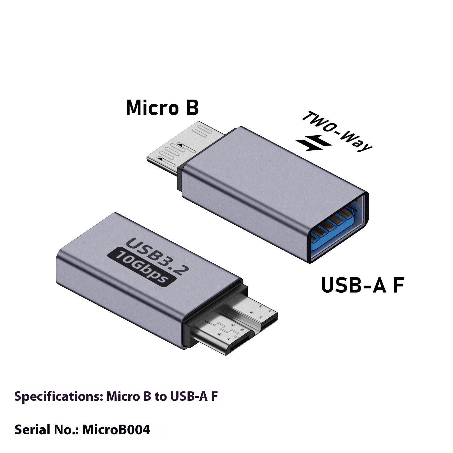 Convertisseur mâle à femelle mâle à mâle charge de transmission