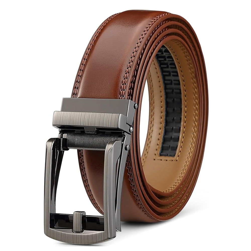 Ceinture garçon à cliquet avec fermeture à snap réglable pour usage occasionnel et formel