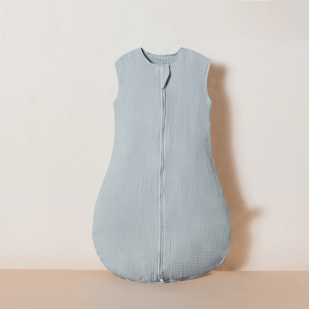 Double couche Gauze sac de couchage Baby sans manches Gauze Anti-kicking Couverture