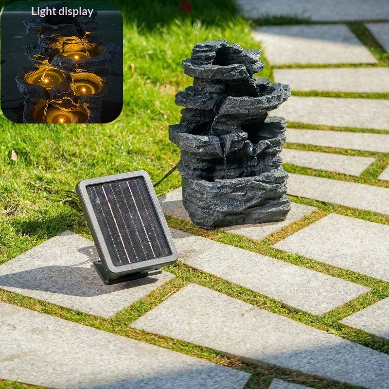 Réservoir de poisson solaire écologique Rockery