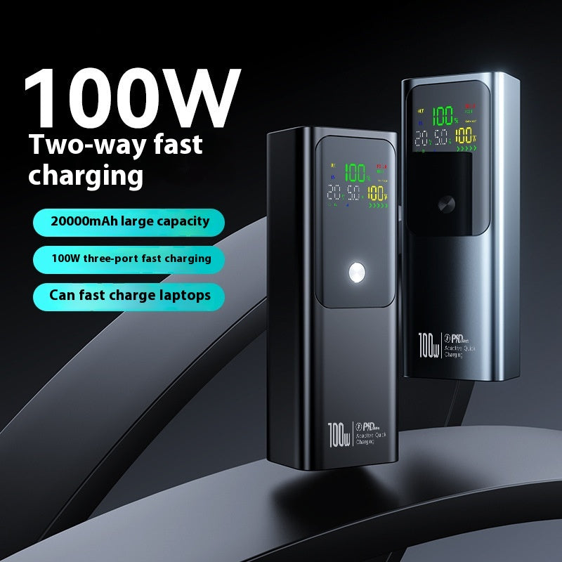 Charge rapide bidirectionnelle Grande capacité Alimentation portable 20000 MA Alimentation mobile