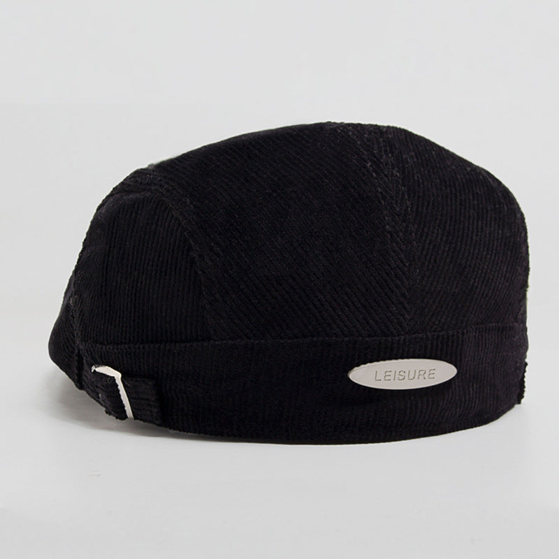 Corduroy d'automne et d'hiver avec deux chapeaux