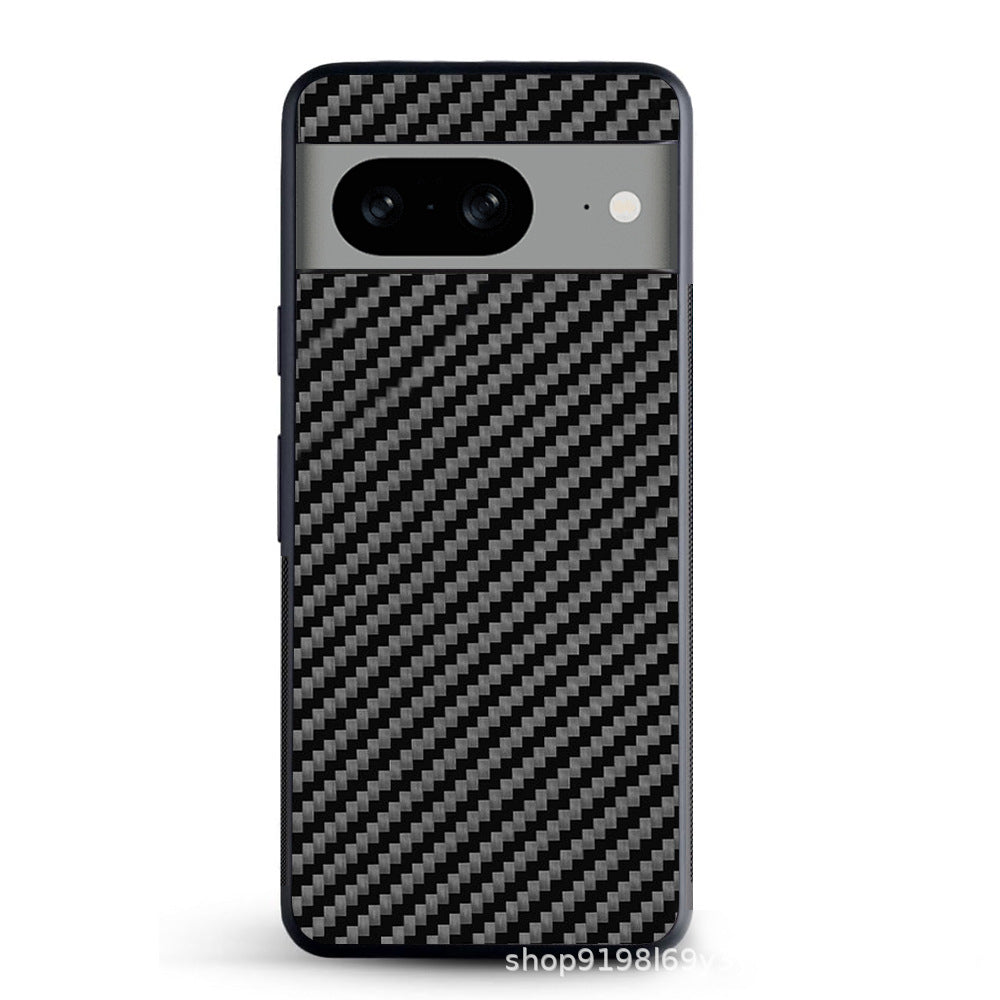 Convient pour boîtier de protection de téléphone TPU en fibre de carbone véritable