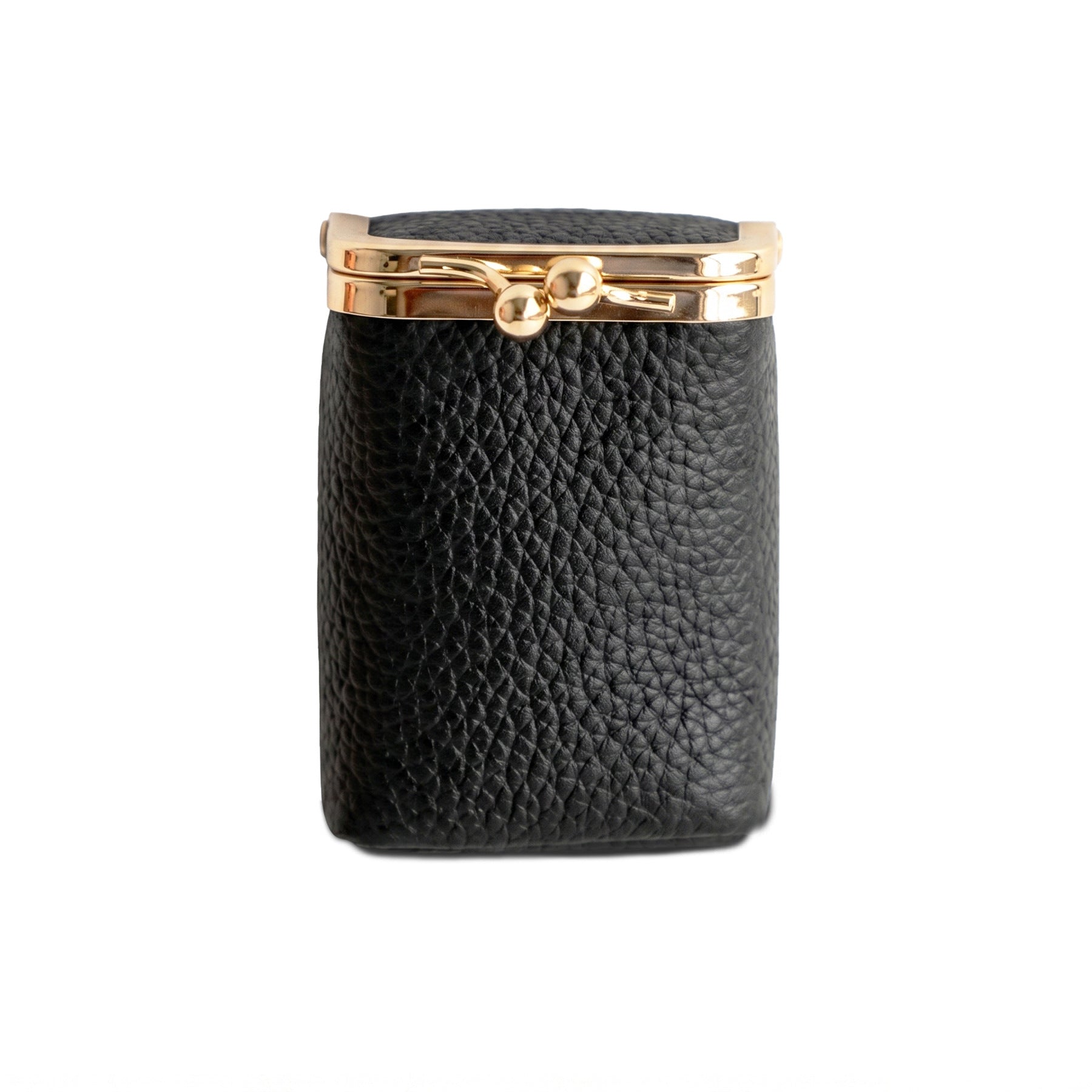 Mini sac rouge à lèvres en cuir