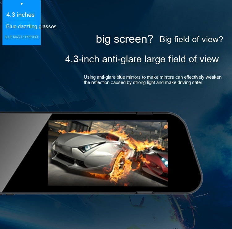 HD Driving Recorder Front and Rear Night Vision Dual Recording Reversing Image