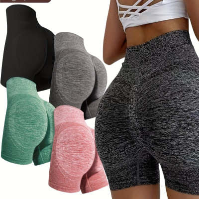 Short de yoga Honey Hip High-waist Séchage rapide Seamless Waist Slimming et Hip Lifting Thre
