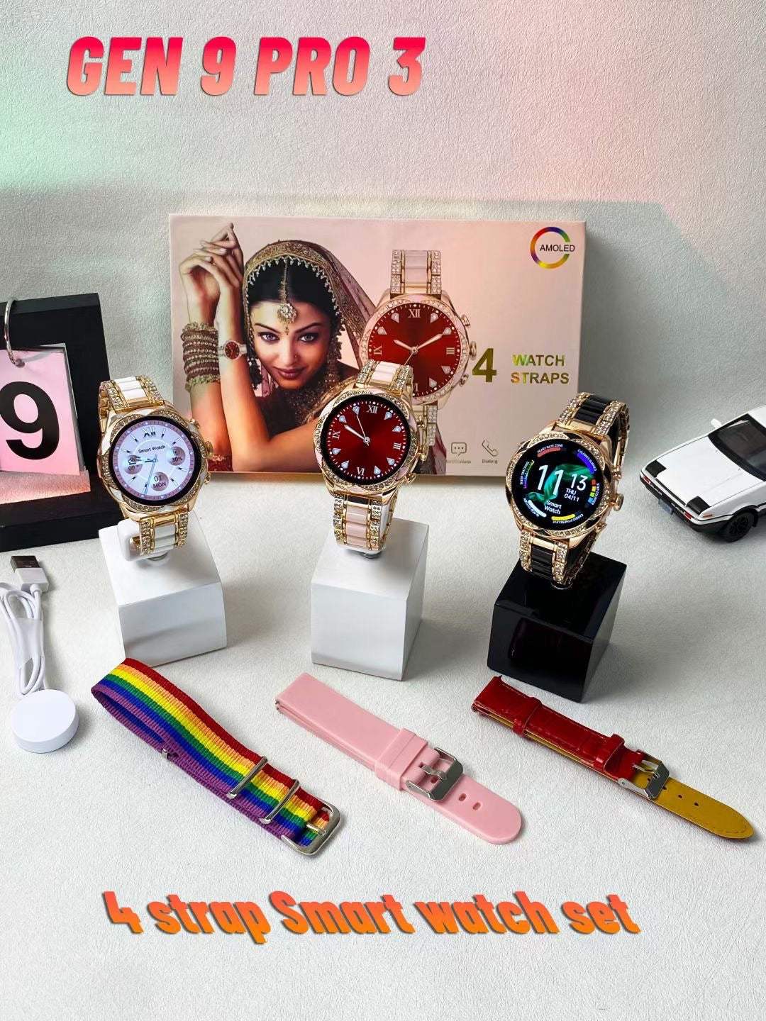 Fréquence cardiaque Exercice de pression artérielle Smartwatch Set
