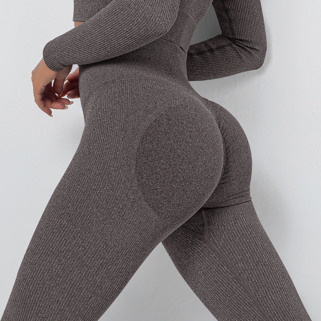 Pantalons de yoga sans couture européenne et américaine