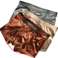 Sous-vêtements en soie de glace pour hommes de luxe Satin Light