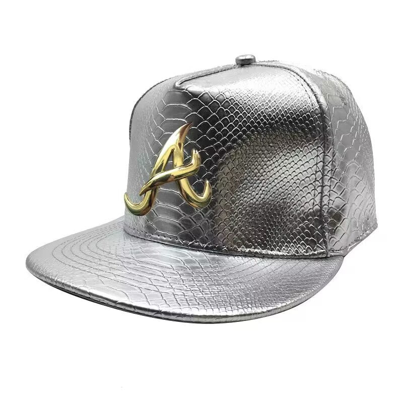 Casquette de baseball en cuir PU pour hommes