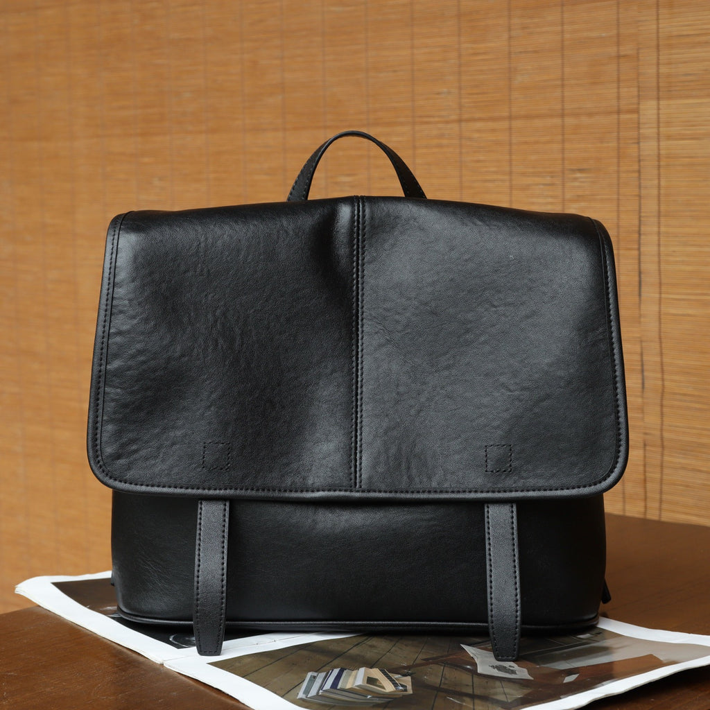 Sac à dos en cuir tanné végétal pour femmes