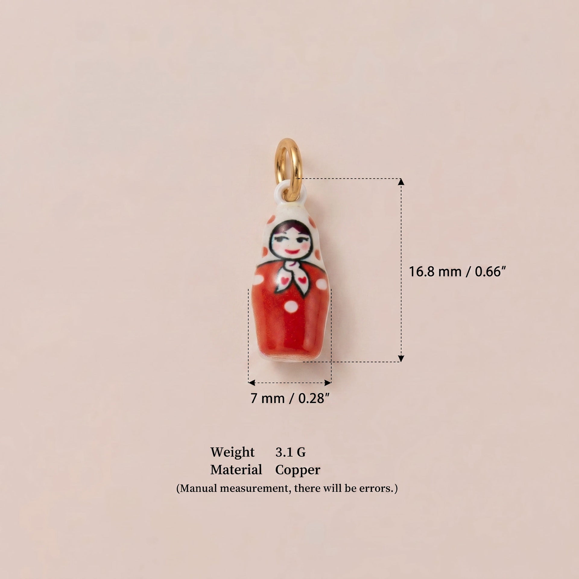 European and American-style Little Doll Pendentif mignon et polyvalent