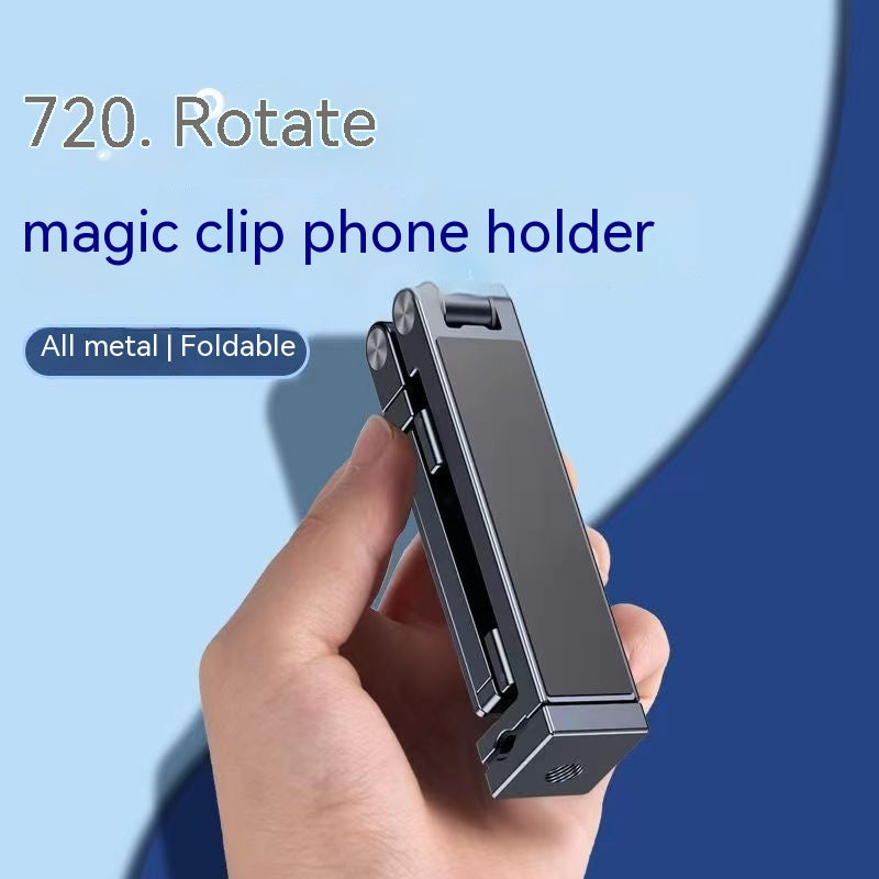 Support portable de téléphone pliable en alliage d'aluminium