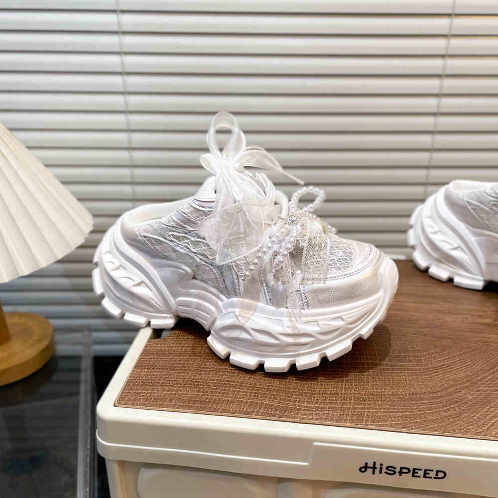 Perle Dentelle Bow Bébé fille Chaussures papa