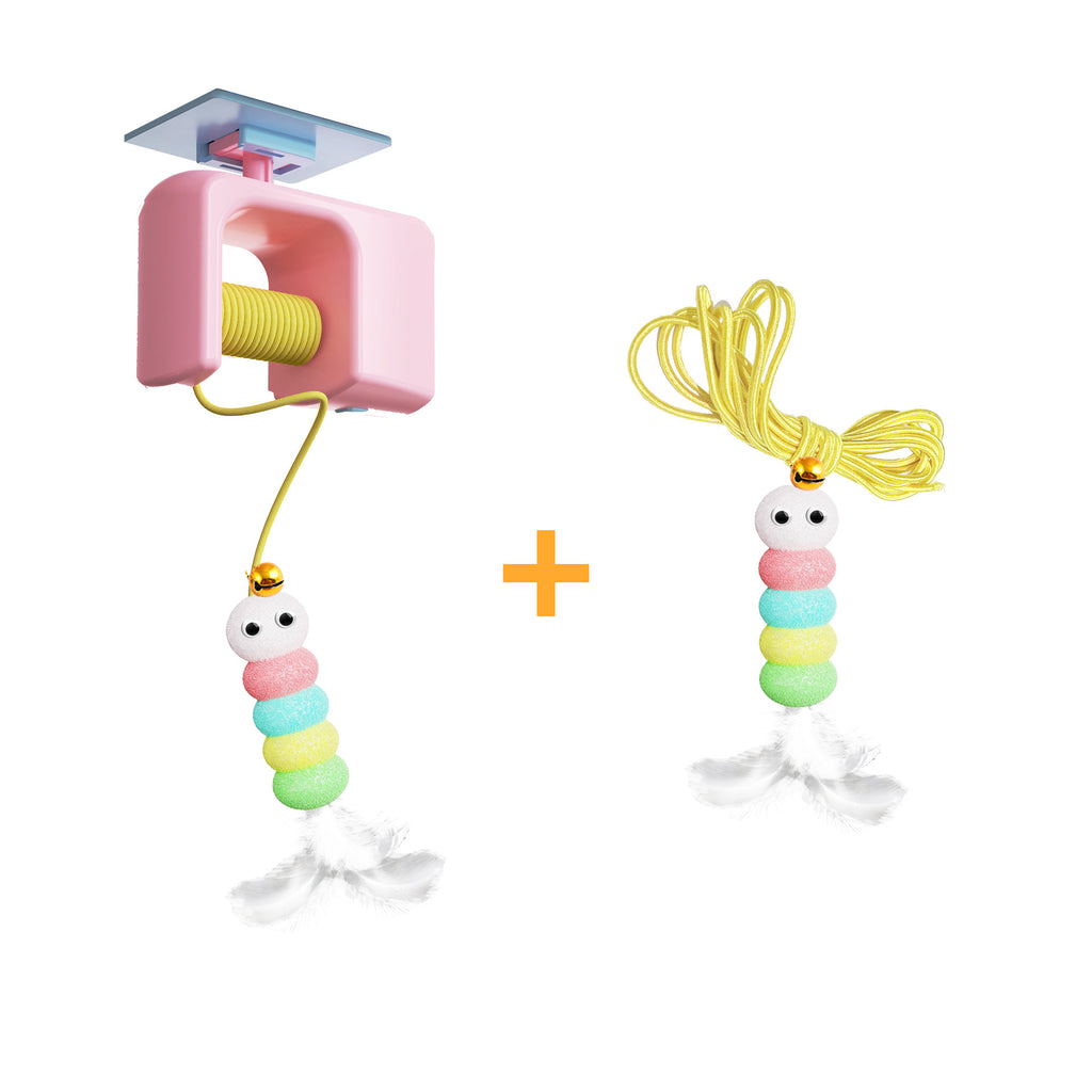 Caterpillar et Flying Bird conviennent pour l'auto-jouage des jouets de chasse d'animaux Jouet de chat interactif