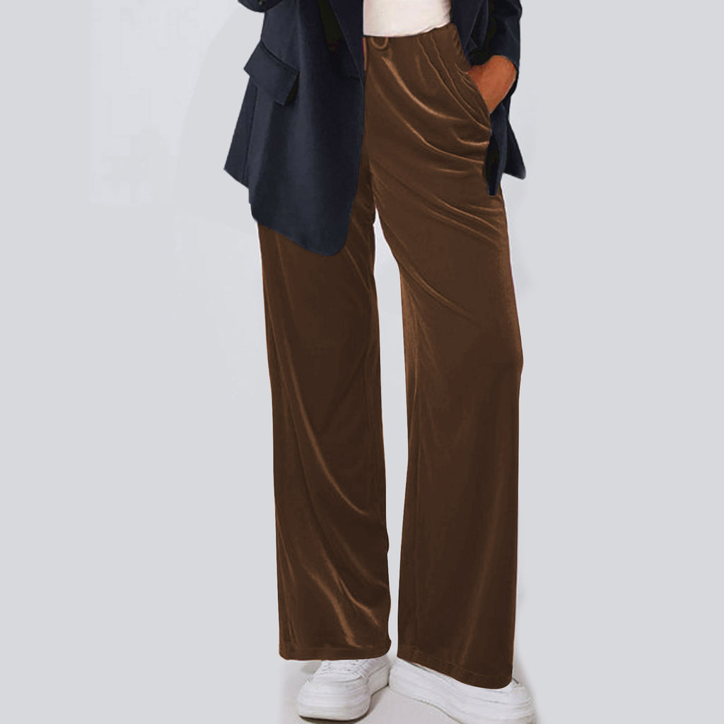 Straight-leg corduroy trousers for autumn