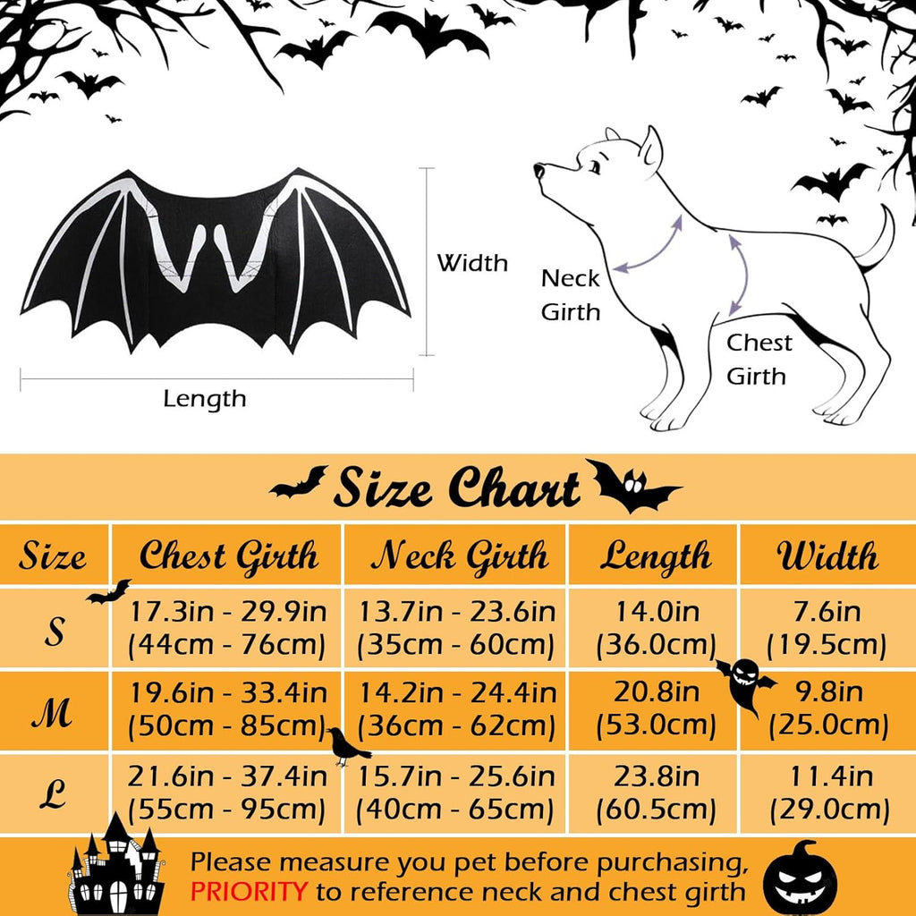 Chien Halloween costumes Chien Bat costume Cool Lumineux Skeleton Bone Bat Ailes Animaux Cosplay