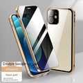 Étui de téléphone double face en verre ultra fin