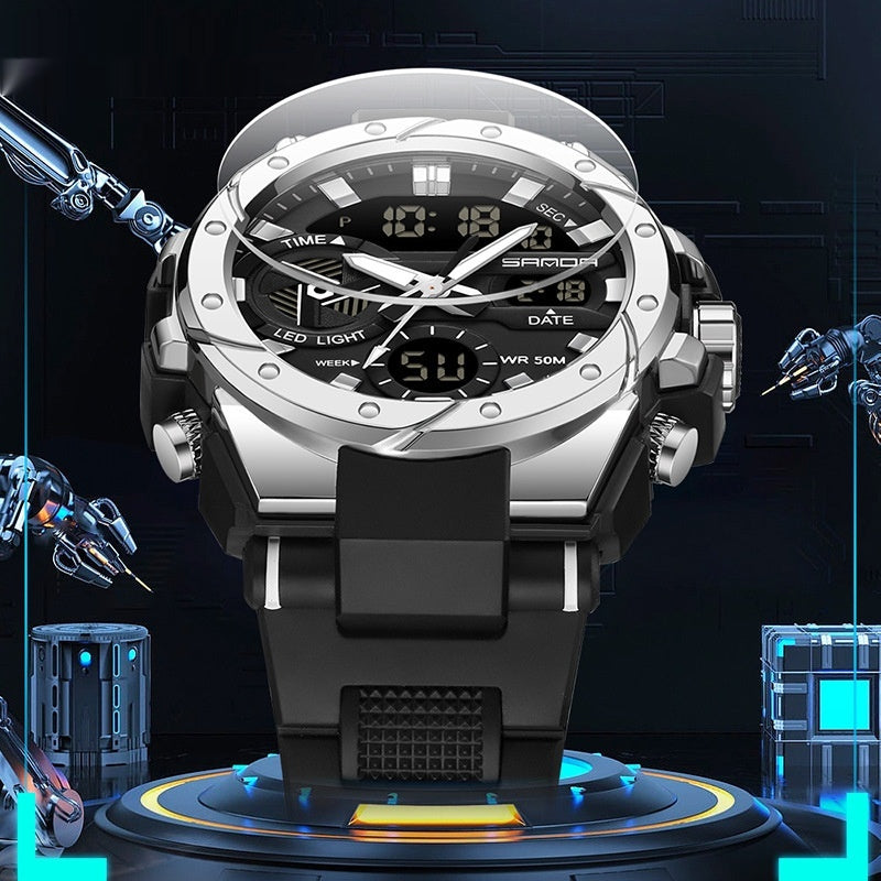 Montre électronique multifonctionnelle en extérieur lumineux étanche