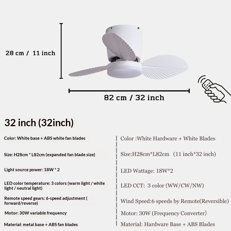 Rétro ventilateur de plafond lumière pour les salles à mangerquiet et élégant