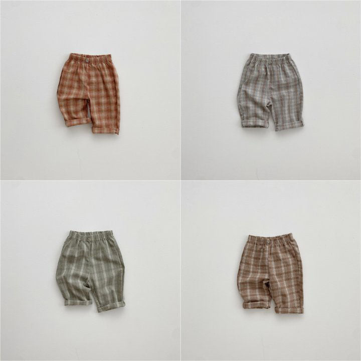 Pantalons en Plaid Pants Loisirs