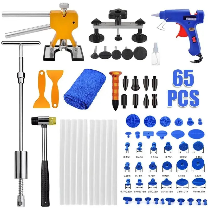 65PCS DENT PULLER OUTIL AUTO DENT RÉPONSE DENT SET DENT LIFTER DENT OUTIL OUTIL OUTIL