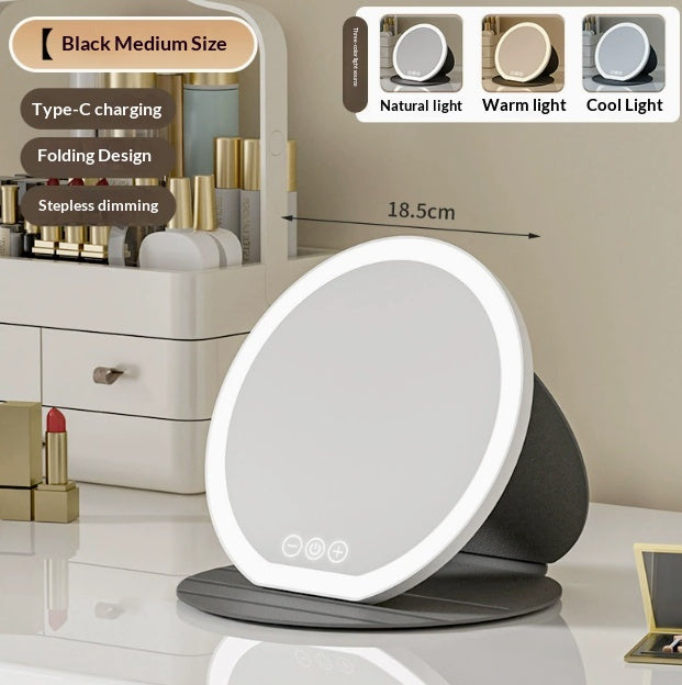 Maquillage LED Portable pliable avec lumières Dressing Table Bureau Rtroviseur de lumière de remplissage