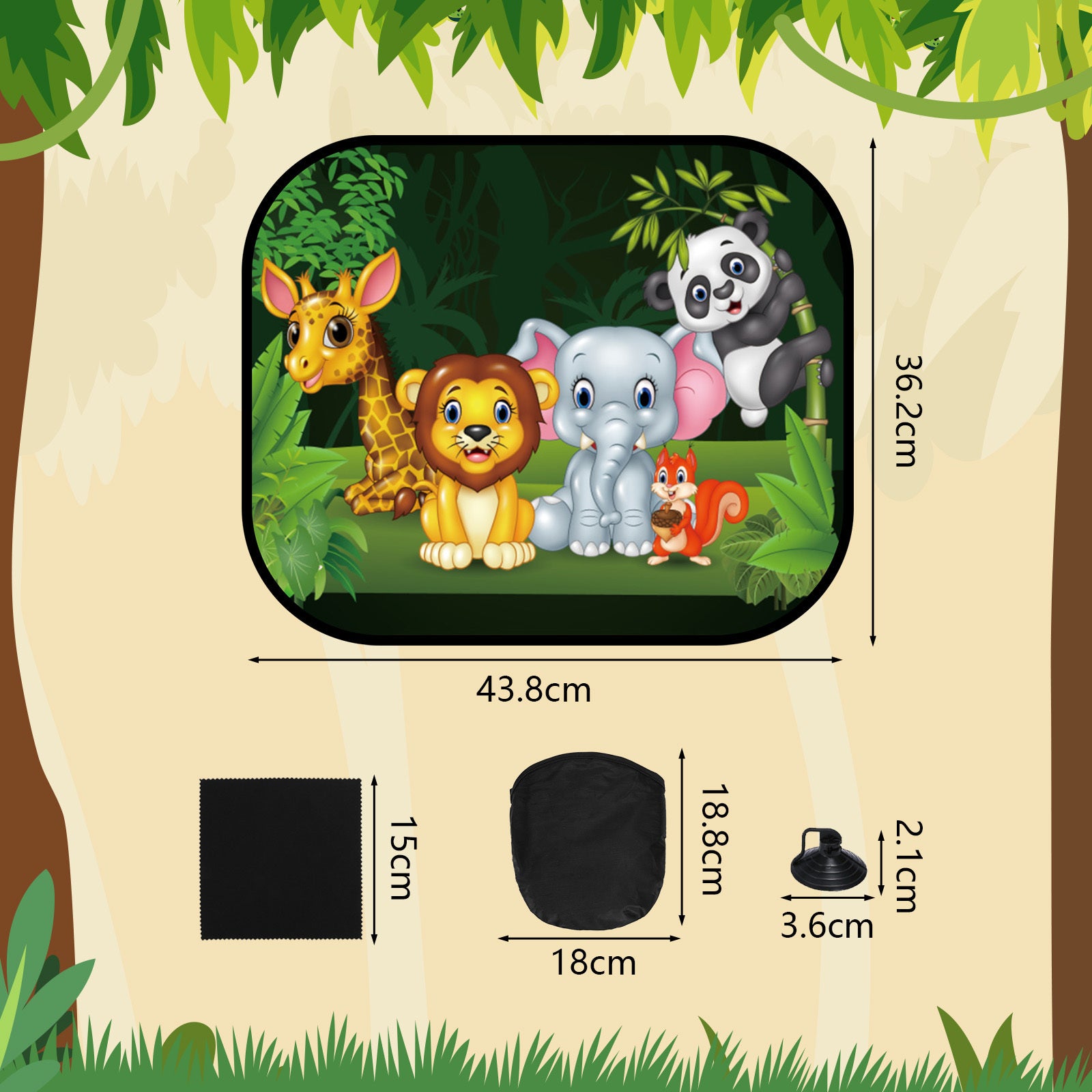 1 paire + 8 coupes d'aspiration: jeu de soleil pour les animaux de compagnie